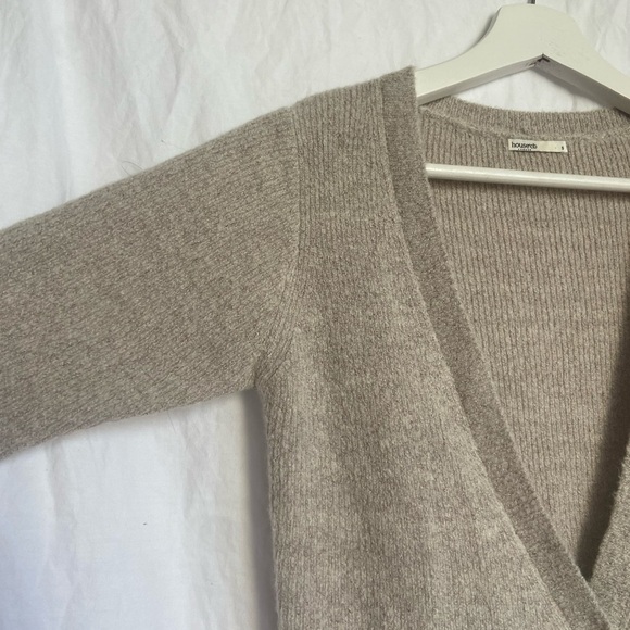 House Of CB Women's Short Sleeve Cardigan Knit Wool Size Small - Picture 4 of 10